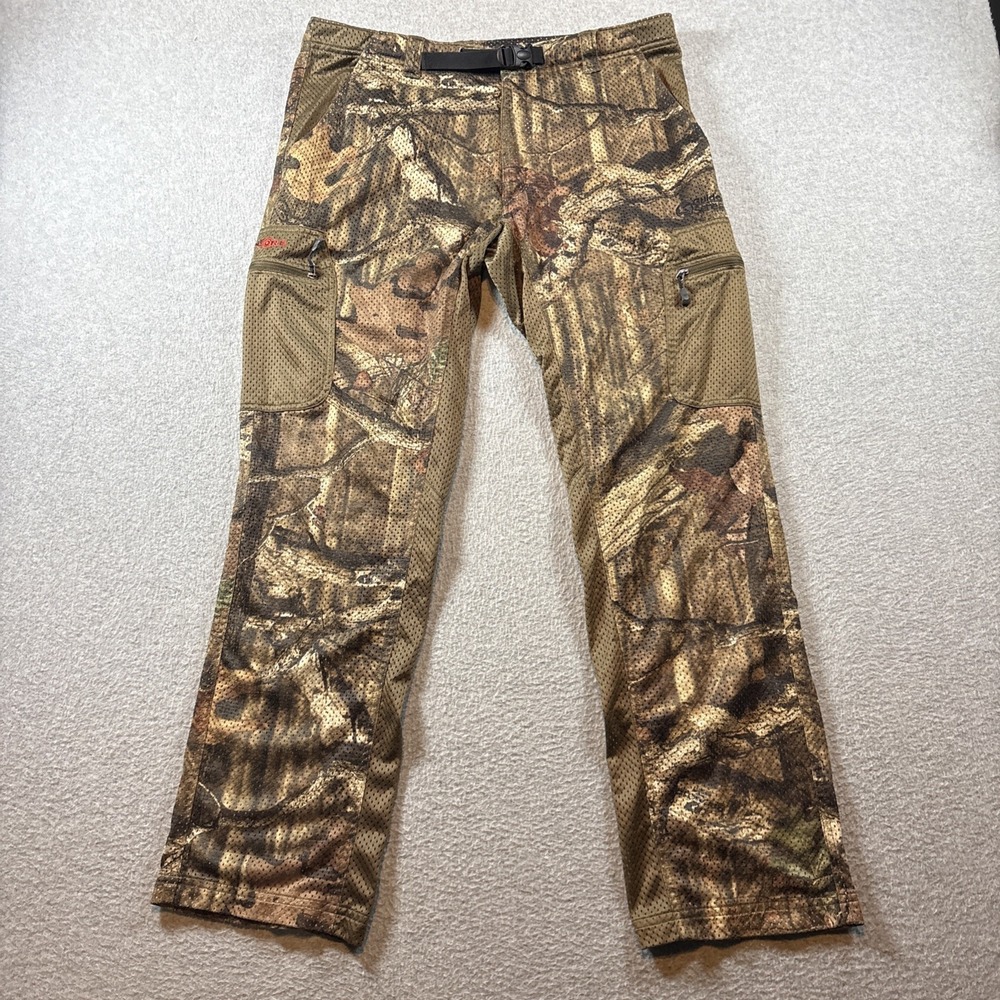 Guide Series Scent Core Men's Sz M Perforated Hunting Pants Cargo Zip Pockets